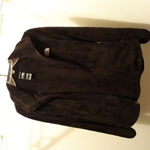 Women's fuzzy North Face jacket